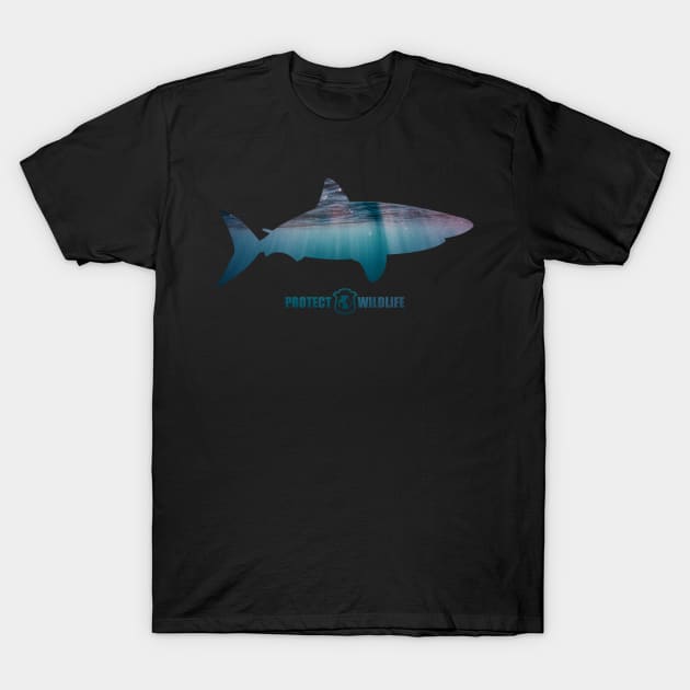 Protect Wildlife - Nature - Shark Silhouette T-Shirt by JTYDesigns